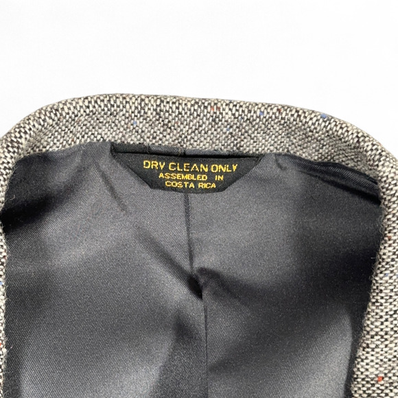 Vintage Farah Jacket Adult 2XL Gray Western Sport Coat Blazer Tweed Wool 80s - Picture 4 of 10